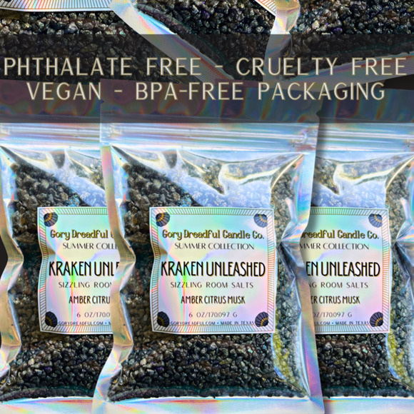 Kraken Unleashed Sizzling Room Salt Crystal Potpourri: Amber Citrus Musk Scent - Picture 8 of 11